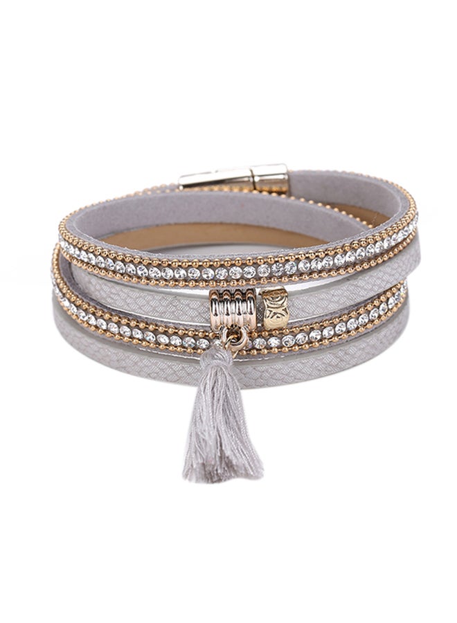 شاربدو سوار متعدد الطبقات بتصميم مزين بأشكال الشرابة