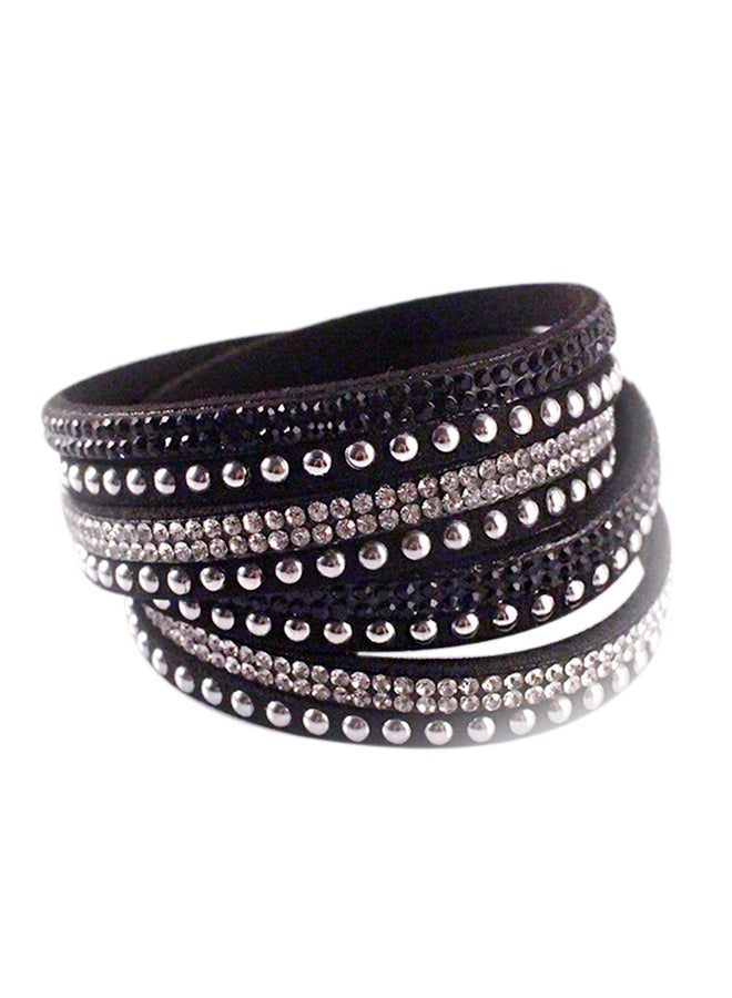 سوار متعدد الطبقات ومرصع بالكريستال