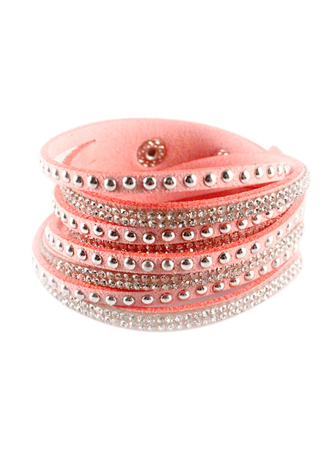 Sharpdo Crystal Stud Multi-Layer Bracelet