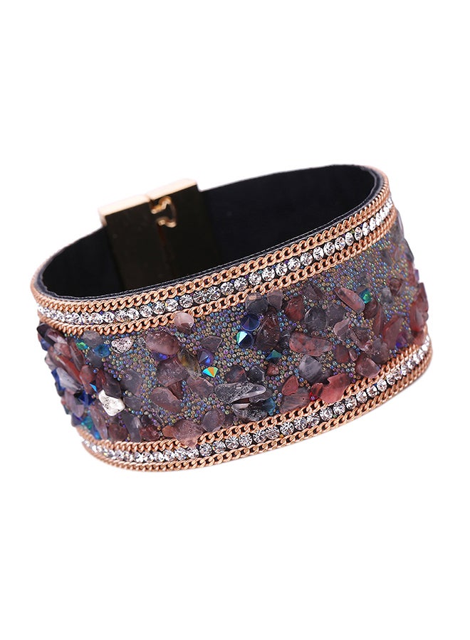 سوار ملفوف مرصع بالأحجار