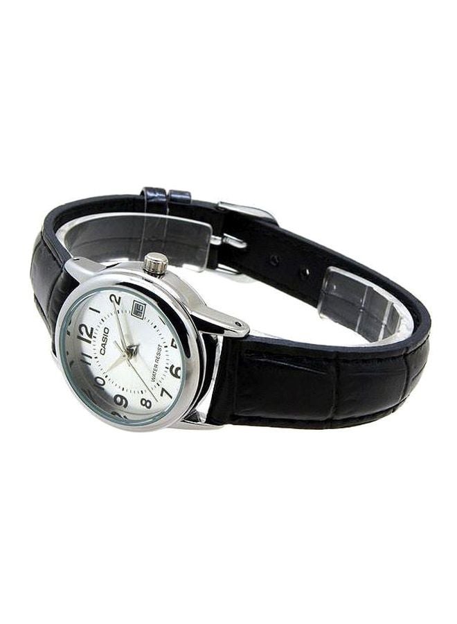 CASIO Women's Leather Analog Wrist Watch LTP-V002L-7BUDF - 31 mm - Black  - Image 5