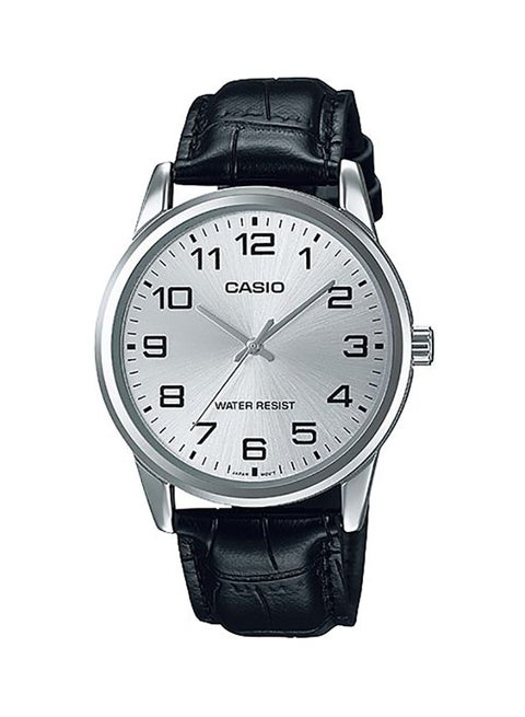 Men's Enticer Analog Watch MTP-V001L-7BUDF - 38 mm - Black