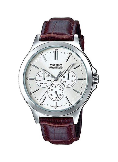 Men's Enticer Analog Watch MTP-V300L-7AUDF - 40 mm - Brown