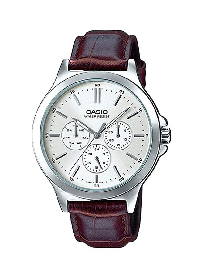 CASIO Men's Enticer Analog Watch MTP-V300L-7AUDF - 40 mm - Brown - Image 1