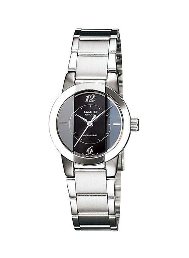 كاسيو ساعة يد إنتايسر بعقارب مقاومة للماء طراز LTP-1230D-1CDF - 22 مم - فضي women - Image 1