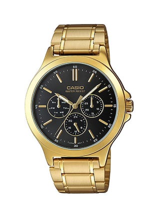 Men's Water Resistant Analog Watch MTP-V300G-1AUDF - 42 mm - Gold - v1565094808/N28975652A_1
