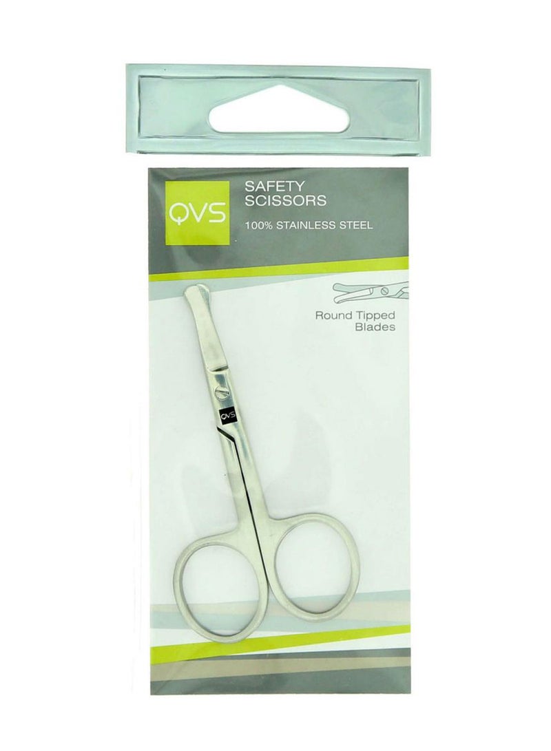 QVS Safety Scissor Silver 