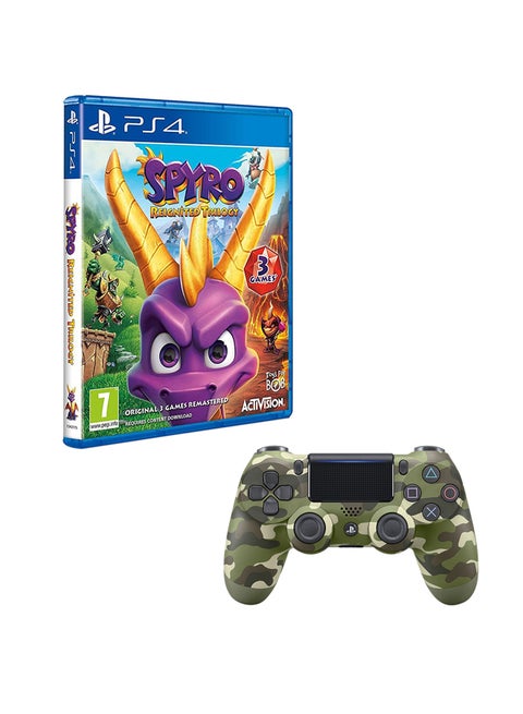 Spyro Reignited Trilogy With DualShock 4 Wireless Controller - PlayStation 4 (PS4)