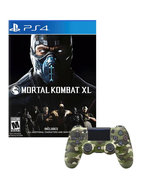 Mortal Kombat XL With DUALSHOCK 4 Wireless Controller -(Intl Version) - fighting - playstation_4_ps4
