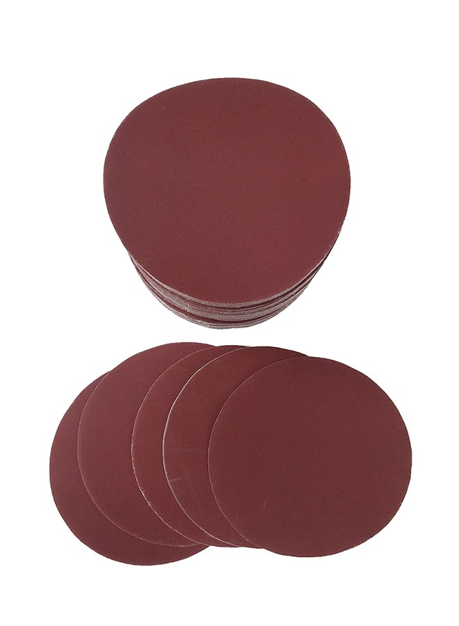 100-Piece Aluminum Oxide Sanding Discs Pad Set Brown  - Image 2