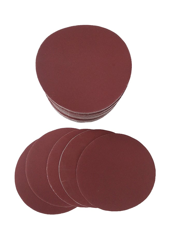100-Piece Aluminum Oxide Sanding Discs Pad Set Brown 5inch  - Image 2