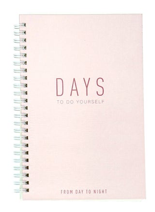 A5 Korean Style Simple Days Series Horizontal Line Notepad Pink - v1565108473/N28963493A_1