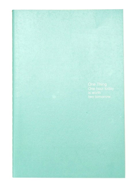 B5 Solid Simple Notepad Blue