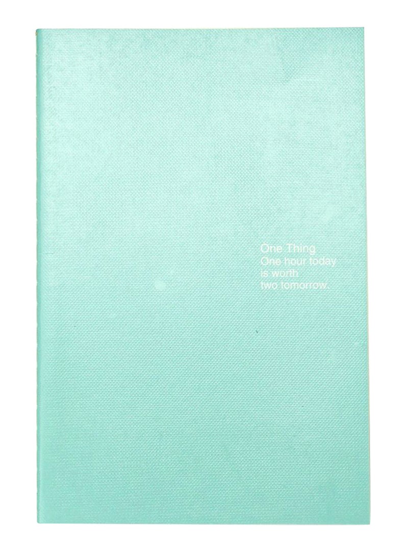B5 Solid Simple Notepad Blue