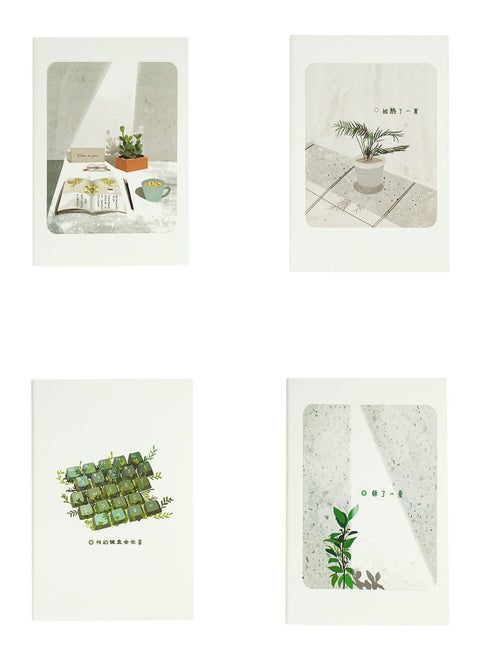 4-Piece Car Line Notepad Multicolour