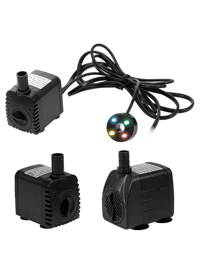 مضخة مياه فائقة الهدوء
ومزودة بمنفذ USB مع 4 مصابيح LED أسود - Image 2