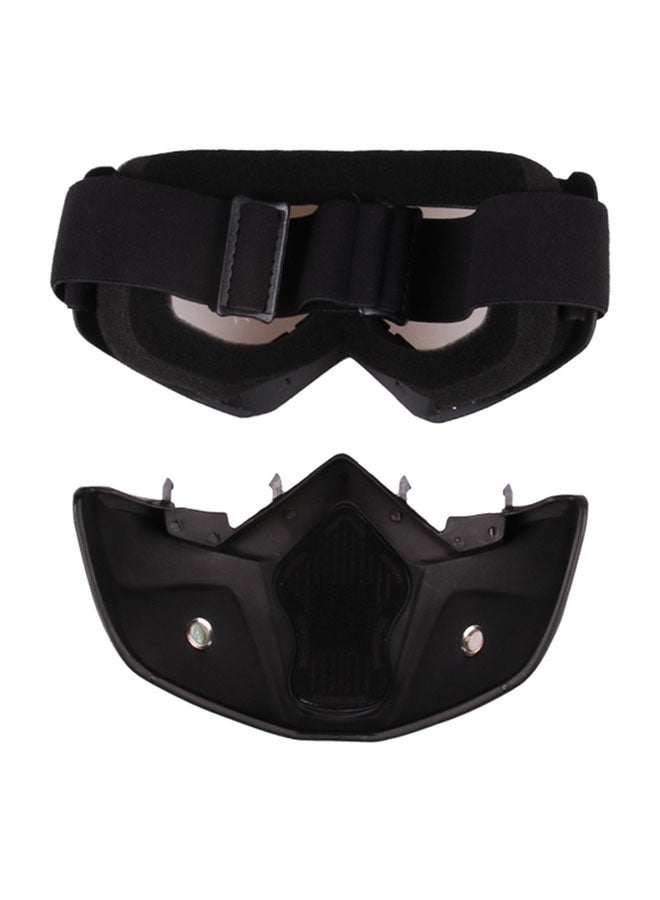 Generic Detachable Motorcycle Face Mask Helmet Goggles  - Image 3