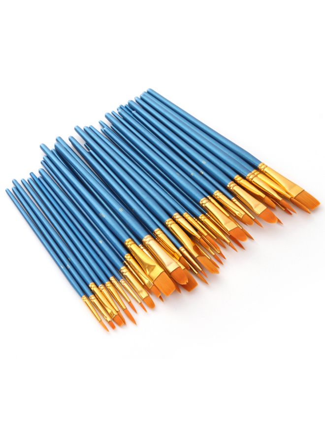 Generic 50-Piece Professional Paint Brushe Set Blue  - Image 3