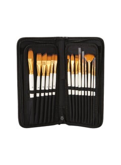 16-Piece Multipurpose Paint Brush Set With Storage Case And Palette Knife Pearl White - v1565117491/N28727207A_6