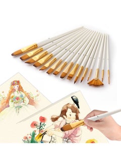 16-Piece Multipurpose Paint Brush Set With Storage Case And Palette Knife Pearl White - v1565117492/N28727207A_3