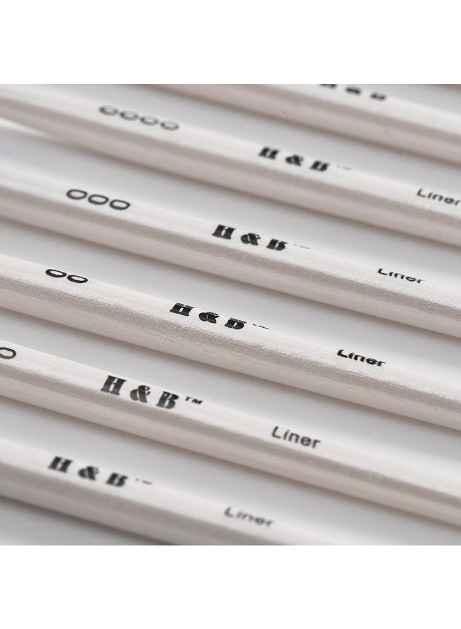 H&B 12-Piece Paint Brush Set Ivory - Image 5