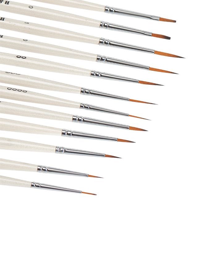 H&B 12-Piece Paint Brush Set Ivory - Image 2