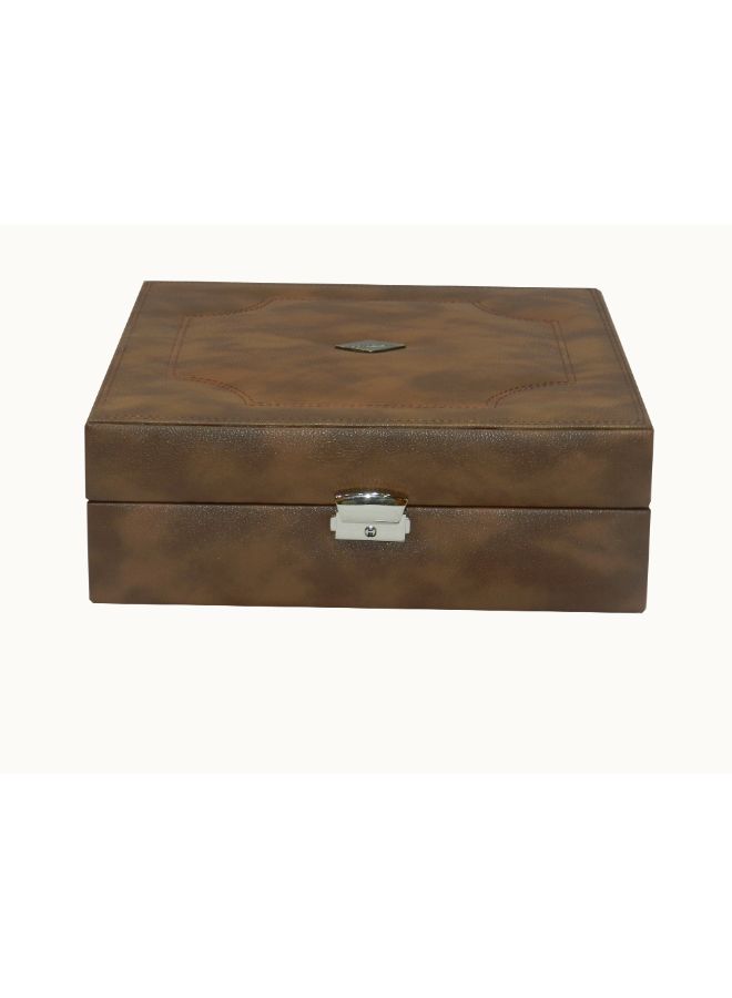 LAVERI LEATHER - unisex Designer Faux Leather Watch Box - Image 1