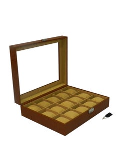 Designer Faux Leather Watch Box