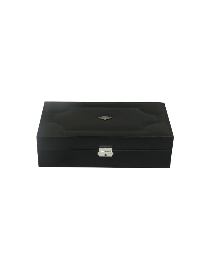 LAVERI LEATHER Designer Faux Leather Watch Box - Image 2