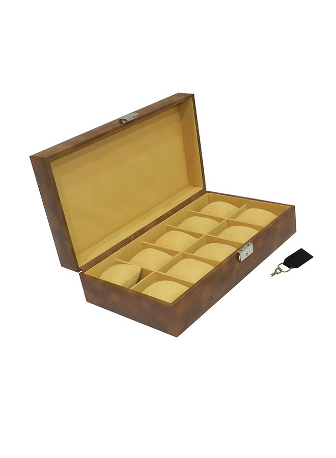 ليفراي صندوق تخزين الساعات من الجلد الصناعي من ديزاينر unisex - Image 1