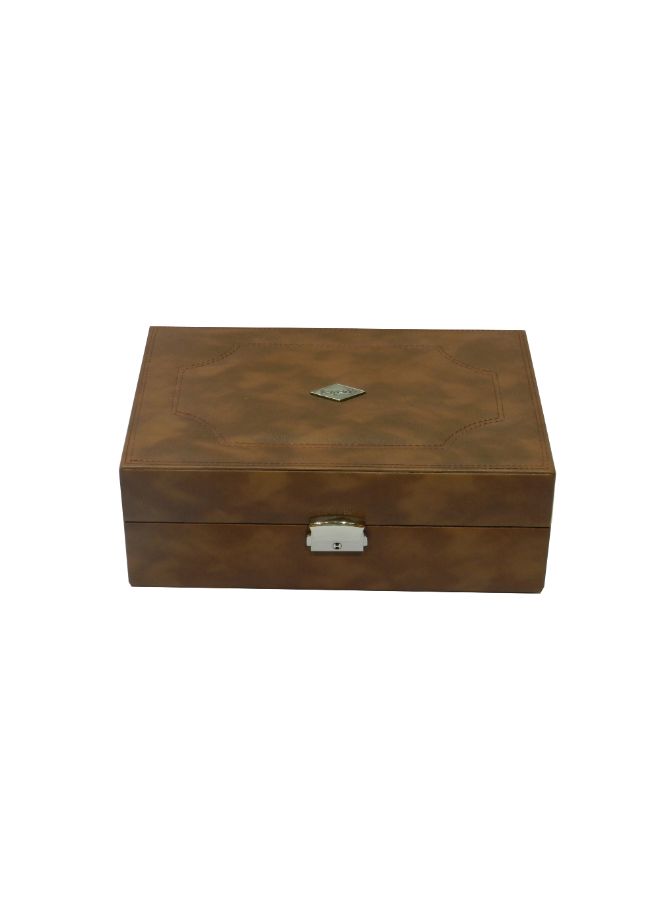 LAVERI LEATHER - unisex Designer Faux Leather Watch Box - Image 1