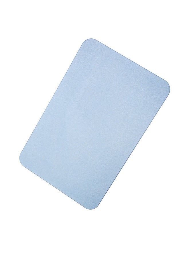 Anti-Slip Diatomaceous Earth Bathroom Mat Blue 60 x 39 x 0.9centimeter