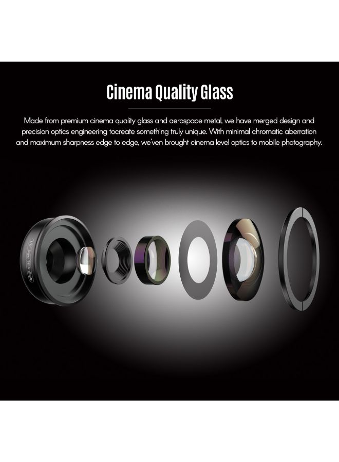 APEXEL 170° Super Wide Angle Lens For Smartphone Black  - Image 3