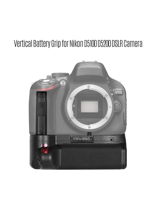 Generic - Vertical Battery Grip Holder For Nikon Camera EN-EL 14 Battery With IR Remote Control Black - Image 1