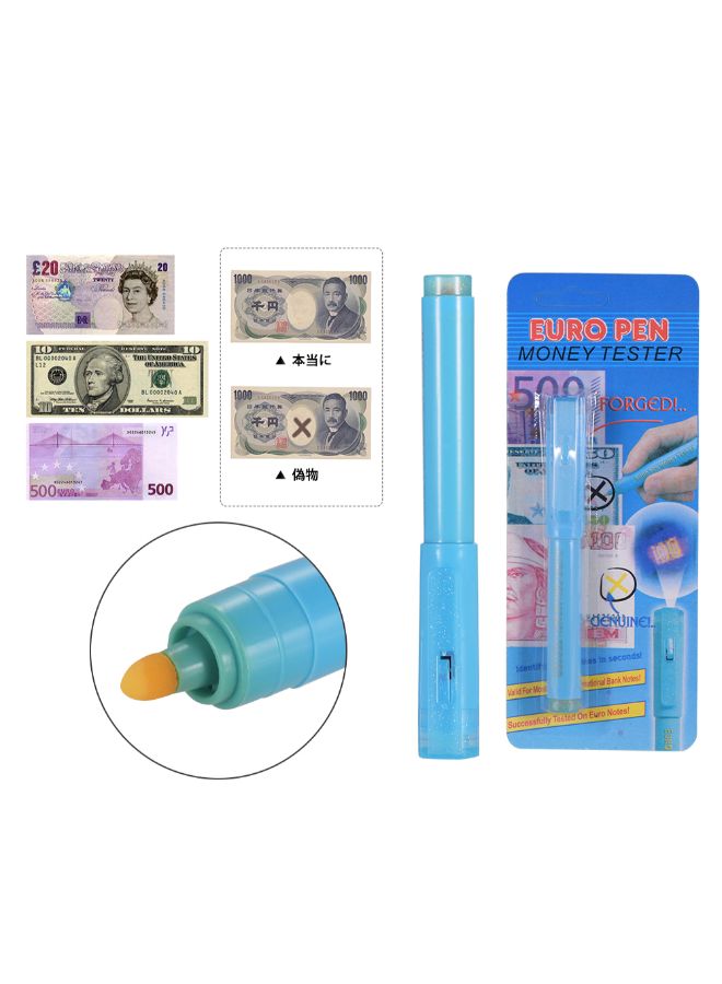 Generic - Multi-function UV Light Money Counterfeit Detector Pen Blue - Image 1