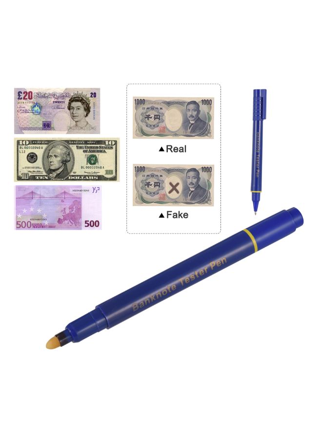 Generic - Portable Mini Counterfeit Money Detector Pen Blue - Image 1