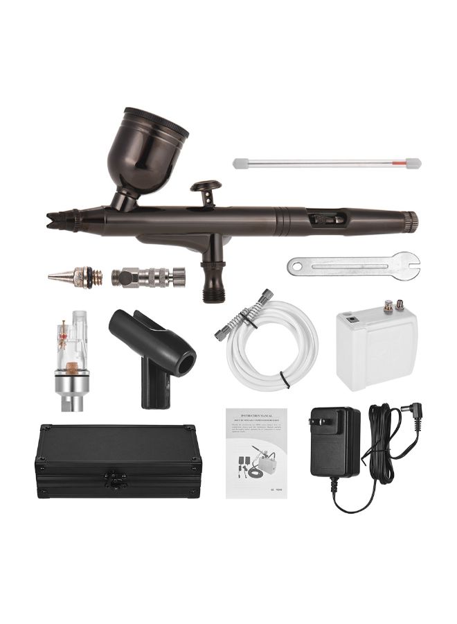 Generic Multi-Purpose Professional Airbrushing System Kit Black/White - Image 5