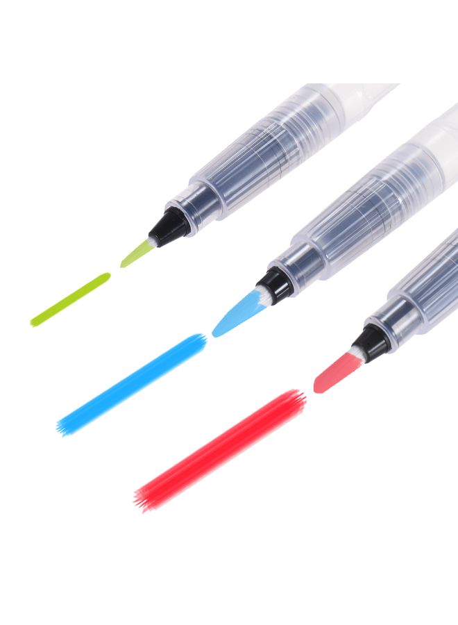 Generic 3-Piece Watercolour Brush Pen Kit White  - Image 3
