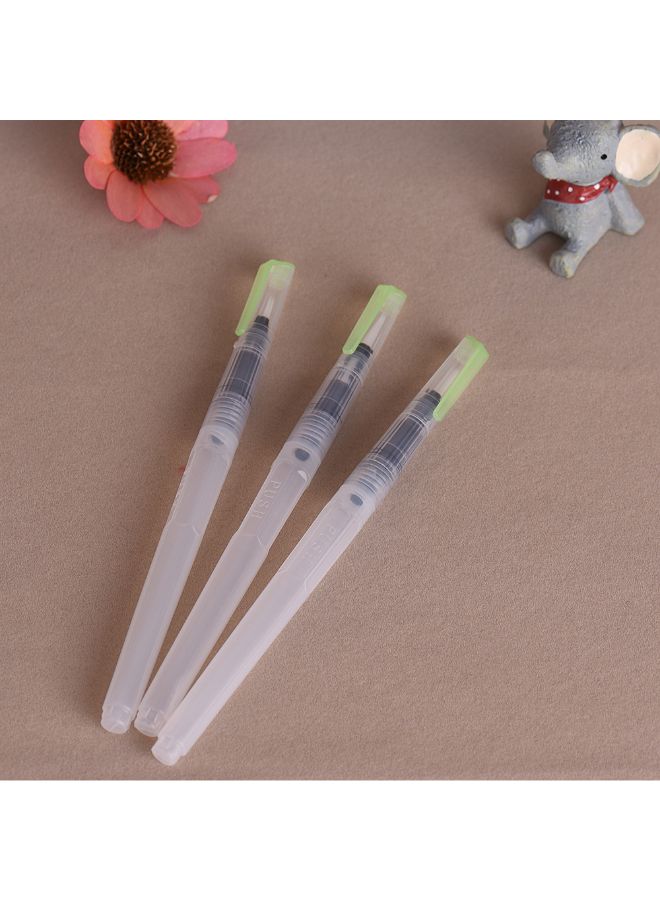 Generic 3-Piece Watercolour Brush Pen Kit White  - Image 5