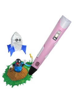 Generic 3D Printing Pen With ABS Pen Holder And 1 Roll 10m PLA Filament Pink  - Image 2