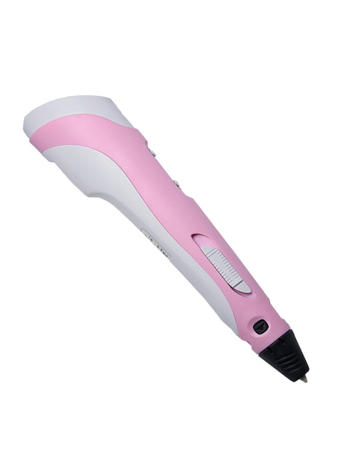 Generic 3D Printing Pen With ABS Pen Holder And 1 Roll 10m PLA Filament Pink  - Image 1