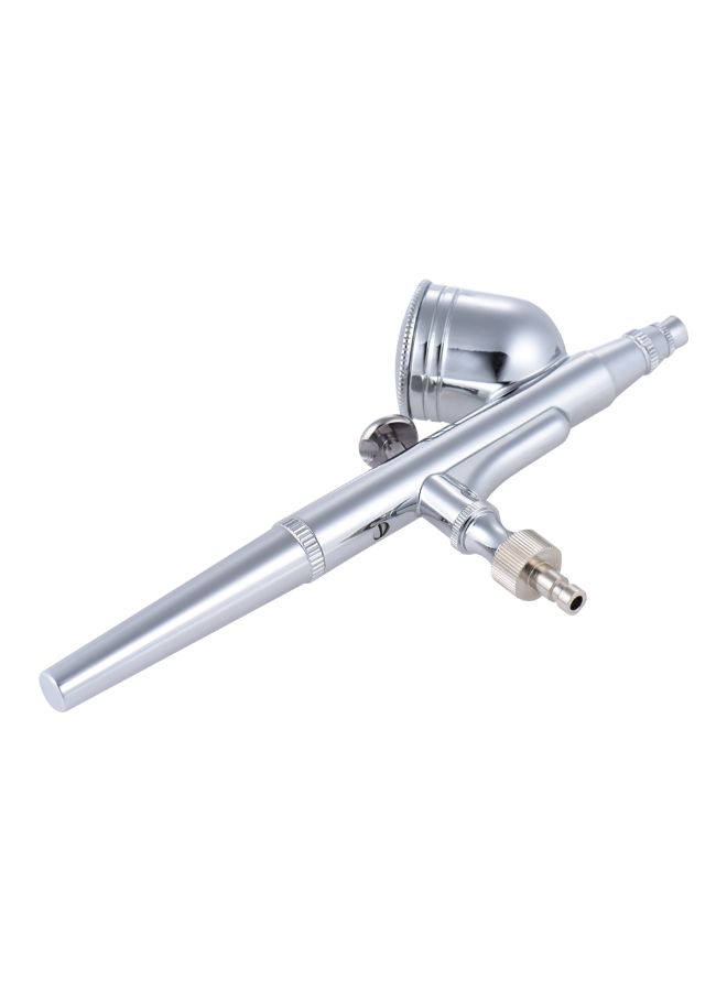 Generic - Dual-Action Paint Spray Gun With Nozzle Spanner And Dropper Silver - Image 1