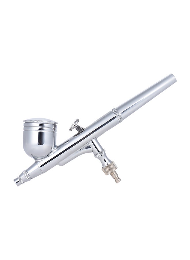 Generic - Dual-Action Paint Spray Gun With Nozzle Spanner And Dropper Silver - Image 1