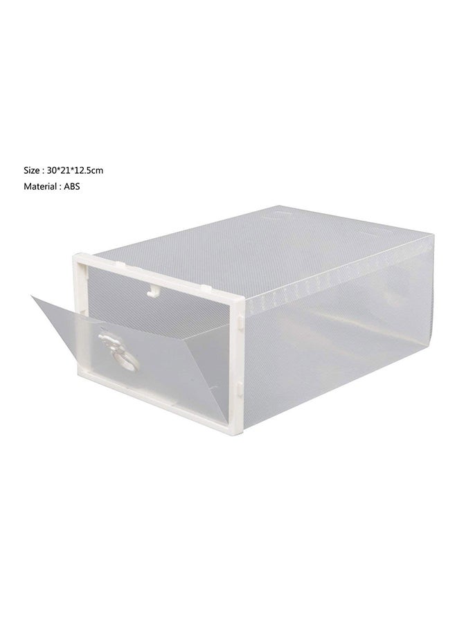 NAOR - 8-Piece Shoe Stackable Box Set Clear/White - Image 1