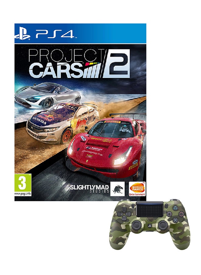 Bethesda Project Cars 2 - PAL - With With DualShock 4 Wireless Controller  (Intl Version) - PlayStation 4 (PS4) - Image 1