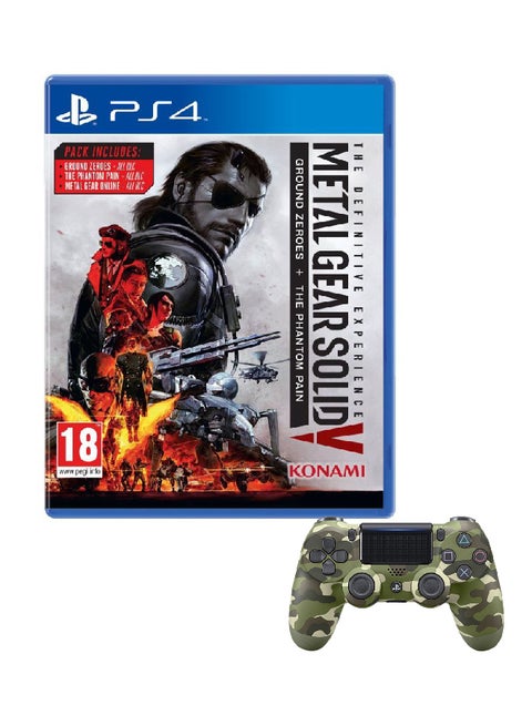 Metal Gear Solid 5 Definitive Experience With DUALSHOCK 4 Wireless Controller - (Intl Version) - Action & Shooter - PlayStation 4 (PS4)