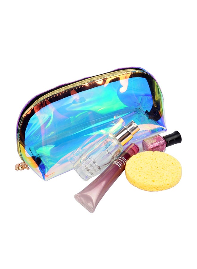 TOEON Cool Transparent Zipper Closure Makeup Bag Clear - Image 2