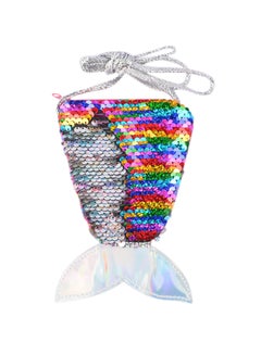 TOEON Glitter Sequin Mermaid Pattern Crossbody Bag Multicolour 