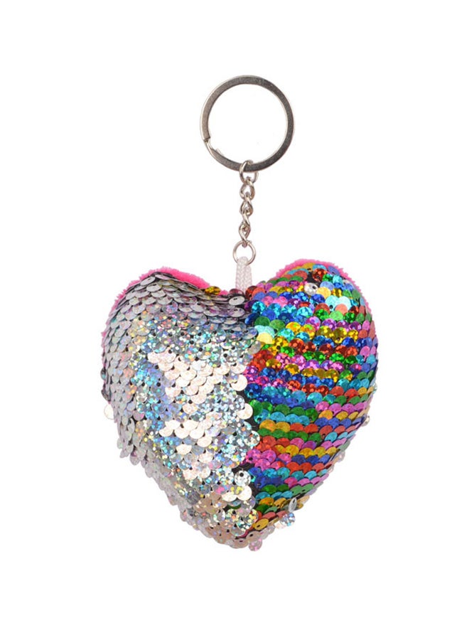 TOEON Unique Shining Sequin Mermaid Pattern Keychain Multicolour