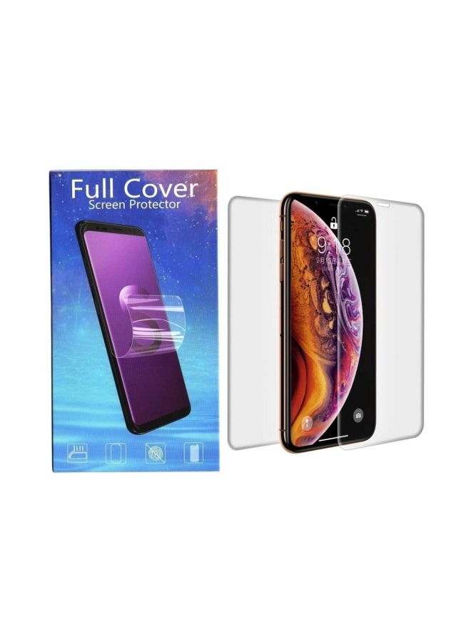 لاصقة حماية الشاشة أمامية وخلفية لهاتف أبل آيفون Xs ماكس شفاف